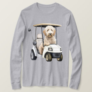 Goldendoedle Labradoode Dog Dad Gift Golfing shirt