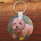 Goldendoedle/Labradoodle.Sleutelhanger Sleutelhanger (Voorkant)