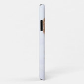 Goldendoedle Puppy met sneeuw op gezicht Case-Mate iPhone Case (Achterkant/rechts)