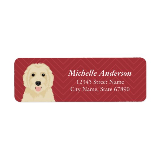 Goldendoedle Return Address Labels (Voorkant)