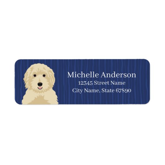 Goldendoedle Return Address Labels (Voorkant)