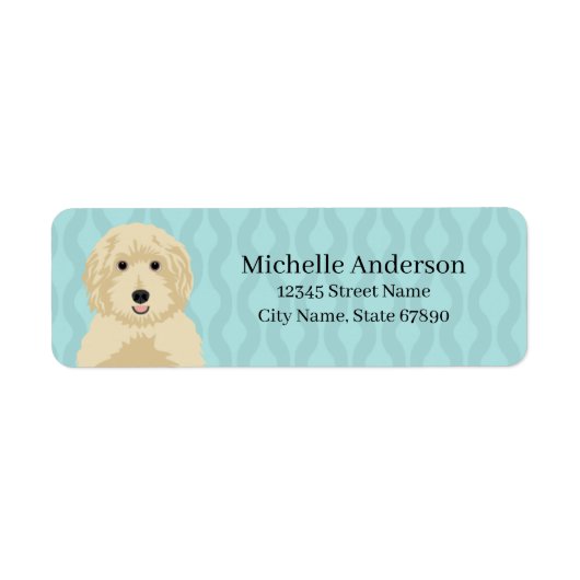 Goldendoedle Return Address Labels (Voorkant)