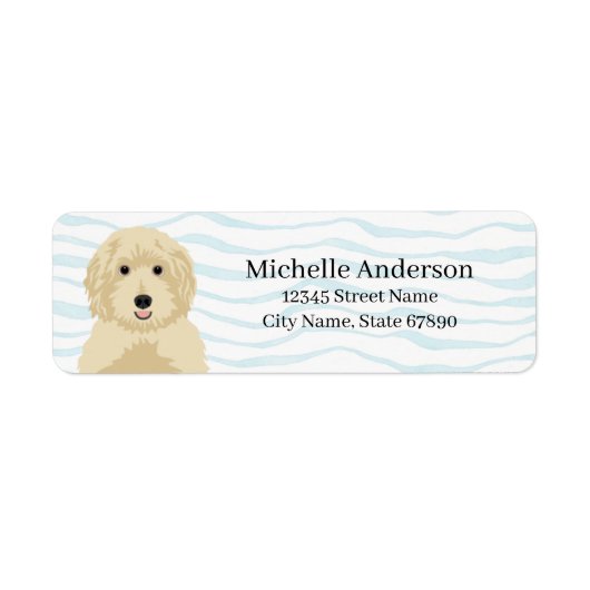 Goldendoedle Return Address Labels (Voorkant)