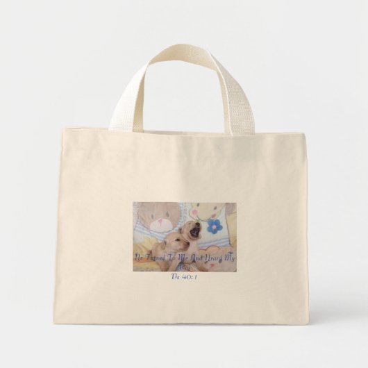 Goldendoedle ScriptTas Mini Tote Bag (Voorkant)