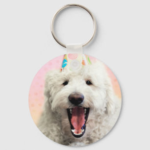 Goldendoele met Pet Sleutelhanger