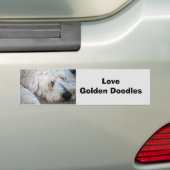 Goldendole achtergrond bumpersticker (Op auto)
