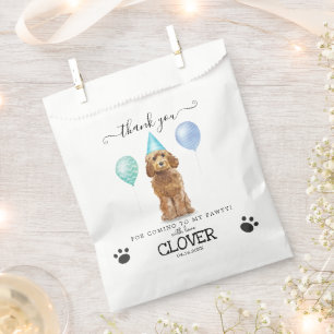 Goldendole Dank je wel Dog Treat Party Favor Bags Bedankzakje