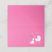 Goldendole Dog Baby shower Pink Girl (Buitenkant ongevouwen)