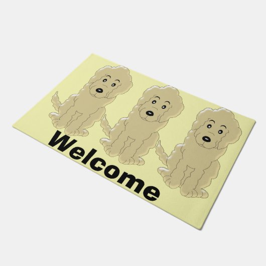 Goldendole Dog Design Deurmat (Schuin)