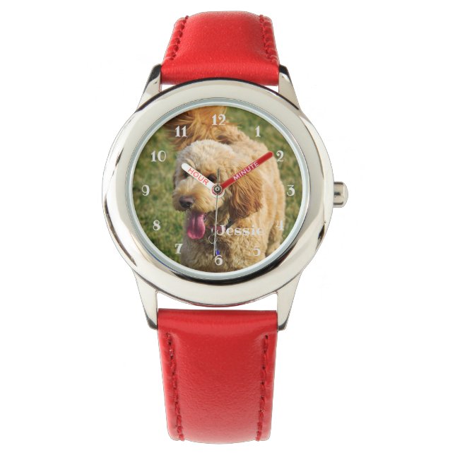 Goldendole Dog Horloge (Voorkant)