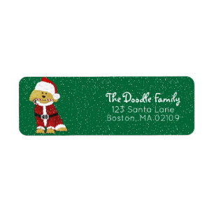 Goldendole Dog Santa Paws Etiket