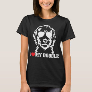 Goldendole I Love My Doodle mama Labradoodle Dog T-shirt
