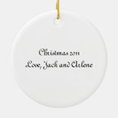 Goldendole Labradoodle Keramisch Ornament (Achterkant)