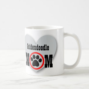 Goldendole mam Hondenliefhebber Paw Print Gift HY4 Koffiemok