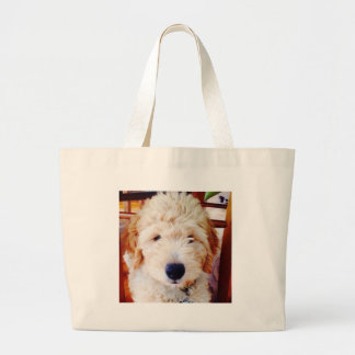 Goldendole Puppy Grote Tote Bag