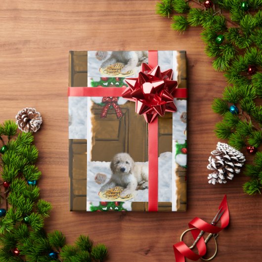 Goldendole Puppy Kerstmis Cadeaupapier (Feestdagen Geschenken)