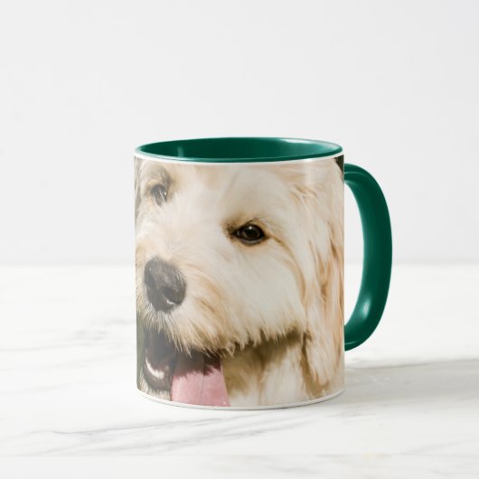 Goldendole Puppy Panting Mok (Voorkant rechts)