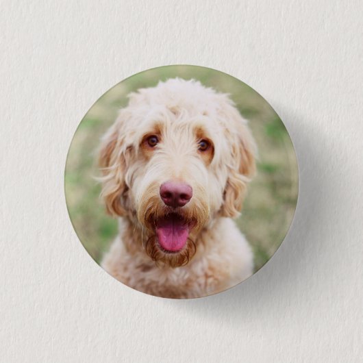 Goldendole Smiling Ronde Button 3,2 Cm (Voorkant)