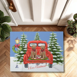 Goldendoles Red  Truck Familienaam Deurmat