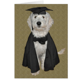 Goldendoodle Afstuderen Card