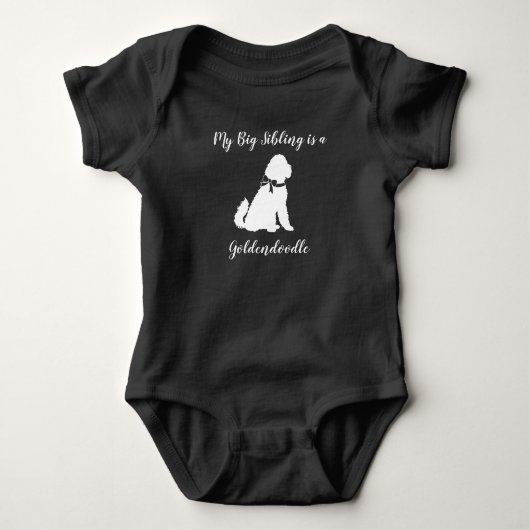 Goldendoodle Big Sister Brother Romper (Voorkant)