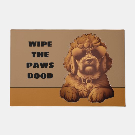 Goldendoodle Buitendeurmat Deurmat (Voorkant)