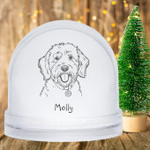 Goldendoodle chien de Noël personnalisé