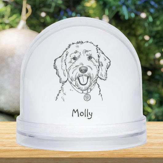 Goldendoodle chien de Noël personnalisé