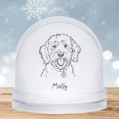 Goldendoodle chien de Noël personnalisé