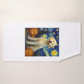 Goldendoodle Chien Mignon Halloween Jack O Lantern (Serviette de bain)