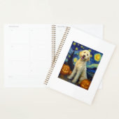 Goldendoodle Chien Mignon Halloween Jack O Lantern (Devant avec enveloppe)