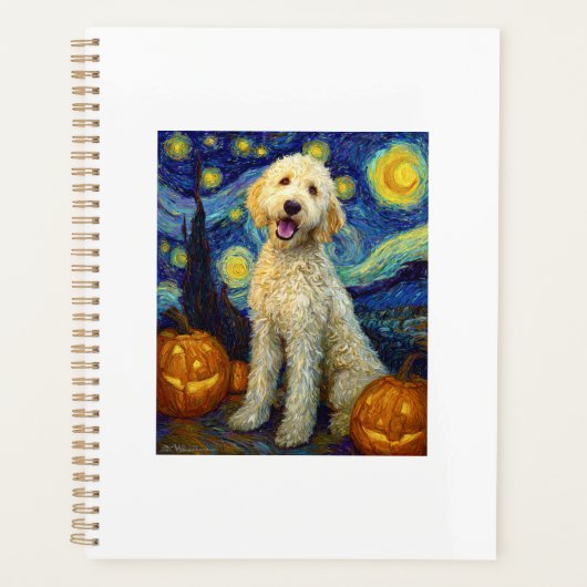 Goldendoodle Chien Mignon Halloween Jack O Lantern (Devant)
