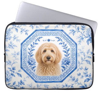 Goldendoodle Chinoiserie Laptophoes Laptop Sleeve