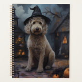 Goldendoodle Citrouilles Halloween Épouvantable (Devant)