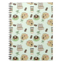 Goldendoodle Coffee & Books Spiraal Notebook