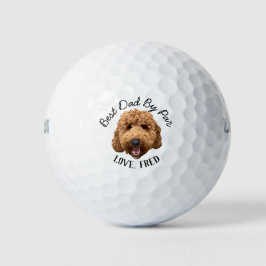 Goldendoodle Custom Golf Ball Beste Papa door Par  Golfballen