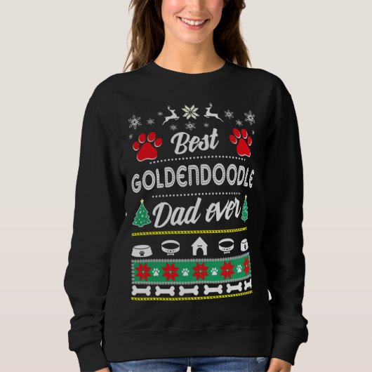 Goldendoodle Dad   Ugly Christmas Trui (Voorkant)