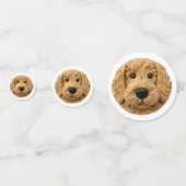 Goldendoodle Dog 3D geïnspireerd Confetti (Voorkanten)