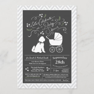 Goldendoodle Dog Baby shower Genderneutraal Kaart