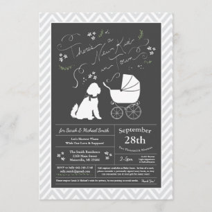 Goldendoodle Dog Baby shower Genderneutraal Kaart