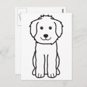 Goldendoodle Dog Cartoon Briefkaart (Voorkant / Achterkant)
