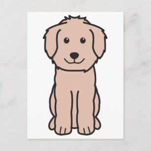 Goldendoodle Dog Cartoon Briefkaart