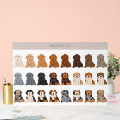 Goldendoodle dog mix acryl bord (Huwelijk)