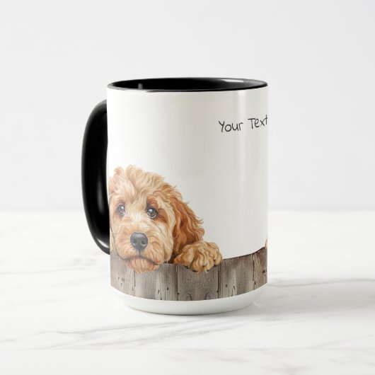 Goldendoodle Dog Mok (Voorkant links)