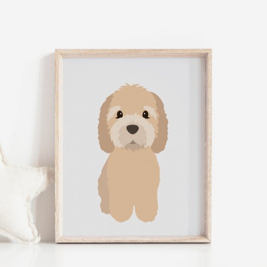 GoldenDoodle Dog Nursery & Kids Room Decor Poster