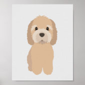 GoldenDoodle Dog Nursery & Kids Room Decor Poster (Devant)