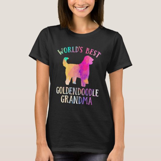 Goldendoodle Dog Worldu2019s Best Golden Doodle G T-shirt (Voorkant)