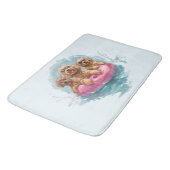 Goldendoodle Dogs Summer Pineapple Pool Float Badmat (Gekanteld)