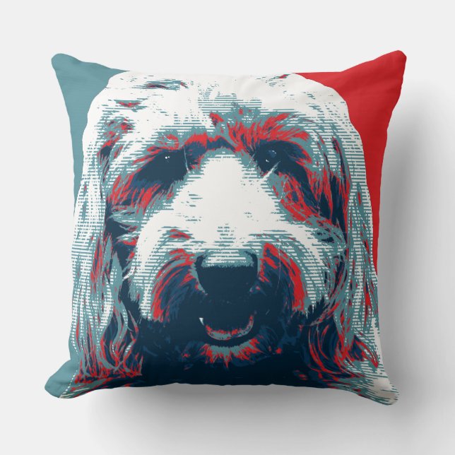 GOLDENDOODLE door Hope Dogs Kussen (Voorkant)