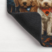 Goldendoodle Halloween Spooky Muismat (Hoek)